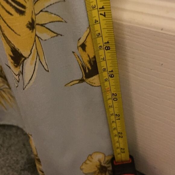 Mad For Love Blue with leaves Jumpsuit New - Picture 14 of 16